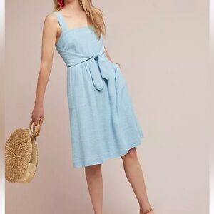 Anthropologie Meadow Rue Ingalls Tie Waist Dresz